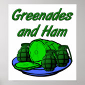 Grenades en Ham Funny Poster (Voorkant)