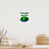 Grenades en Ham Grappige Poster (Keuken)