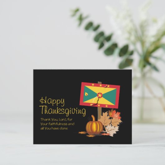 GRENADIAANSE DANKDAG | Vlag van Grenada Briefkaart (Staand voorkant)