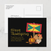GRENADIAANSE THANKSGIVING | Vlag van Grenada Briefkaart (Voorkant / Achterkant)