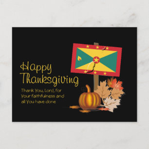 GRENADIAANSE THANKSGIVING   Vlag van Grenada Briefkaart