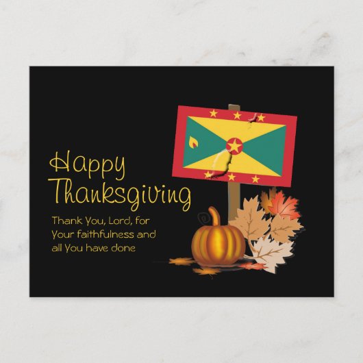 GRENADIAANSE THANKSGIVING | Vlag van Grenada Briefkaart (Voorkant)