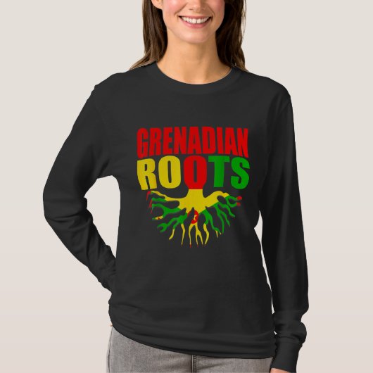 Grenadian Roots Grenada Pride Flag T-shirt (Voorkant)