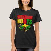 Grenadian Roots Grenada Pride Flag T-shirt (Voorkant)