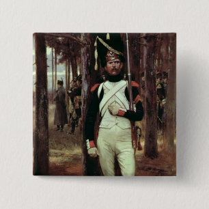 Grenadier Guard Vierkante Button 5,1 Cm