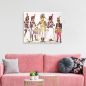 Grenadier Guards of the First Empire Canvas Afdruk (Insitu (Woonkamer))