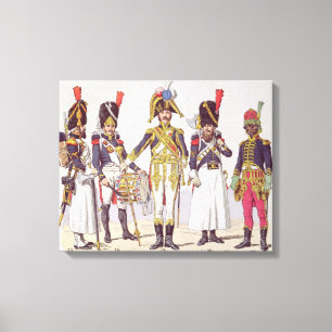Grenadier Guards of the First Empire Canvas Afdruk