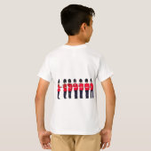 Grenadier Guards on Parade Coronation Kinder T-Shi T-shirt (Achterkant volledig)