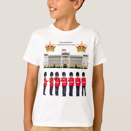Grenadier Guards op Parade Coronation Kinder T-shirt (Voorkant)