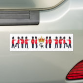 Grenadier Guardsmen Crown en Monogram Bumpersticker (Op auto)