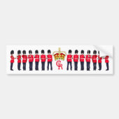 Grenadier Guardsmen Crown en Monogram Bumpersticker (Voorkant)