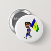 Grenadine Boy Ronde Button 5,7 Cm (Voorkant /achterkant)