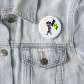Grenadine Boy Ronde Button 5,7 Cm (In situ)