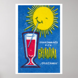 Grenadine Drink Zon - Luciferdoosje Print - Esthet