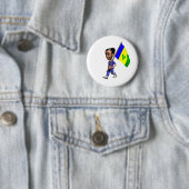 Grenadine Girl Ronde Button 5,7 Cm (In situ)