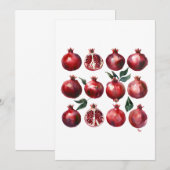 Grenadine Watercolor Kunst Kaart (Voorkant / Achterkant)