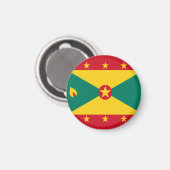 Grenadische vlag Rood Groen Geel Onafhankelijkheid Magneet (Voorkant / Achterkant)