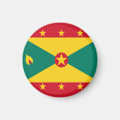 Grenadische vlag Rood Groen Geel Onafhankelijkheid Magneet (Voorkant)