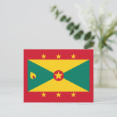 Grenadische vlag, vlag van Grenada Briefkaart (Staand voorkant)