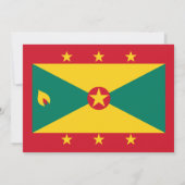 Grenadische vlag, vlag van Grenada bruiloft Kaart (Achterkant)