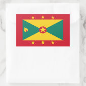 Grenadische vlag, vlag van Grenada Rechthoekige Sticker (Tas)