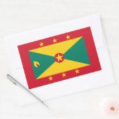 Grenadische vlag, vlag van Grenada Rechthoekige Sticker (Envelop)