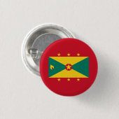 Grenadische vlag, vlag van Grenada Ronde Button 3,2 Cm (Voorkant /achterkant)