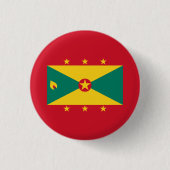 Grenadische vlag, vlag van Grenada Ronde Button 3,2 Cm (Voorkant)