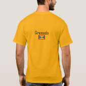 Grenadische vlag, vlag van Grenada T-shirt (Achterkant)