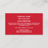 Grenadische vlag, vlag van Grenada Visitekaartje (Achterkant)