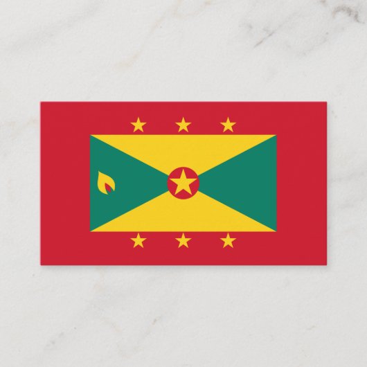 Grenadische vlag, vlag van Grenada Visitekaartje (Voorkant)