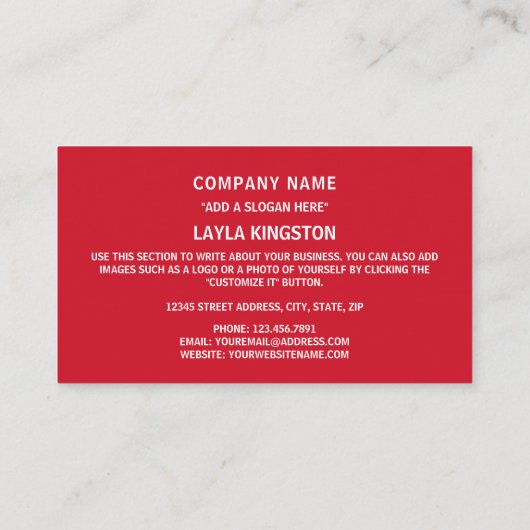 Grenadische Vlag & Wapen, Vlag van Grenada Visitekaartje (Achterkant)