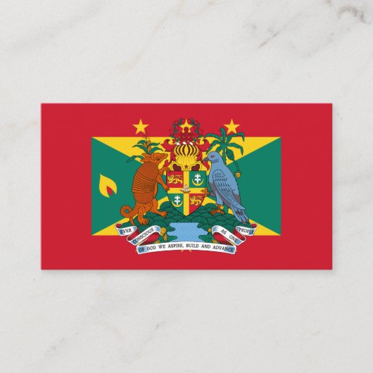Grenadische Vlag & Wapen, Vlag van Grenada Visitekaartje (Voorkant)
