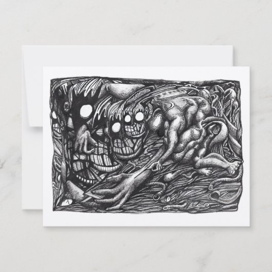 Grendel Moeder Dream, door Brian Benson Flat Kaart (Voorkant)