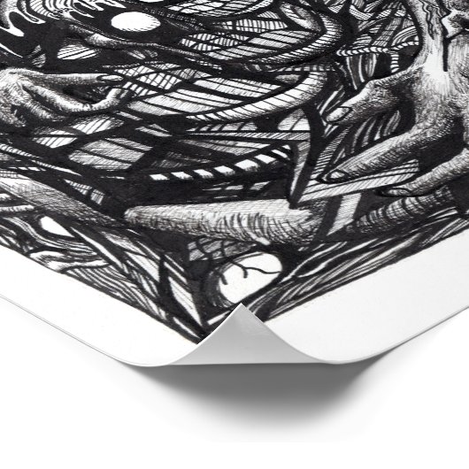 Grendel Moeder Dream van Brian Benson. Poster (Hoek)