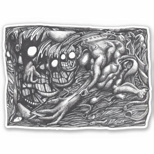 Grendel Moeder Dream Vinyl Sticker (Voorkant)