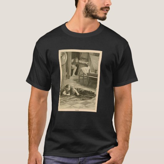 Grendel nadert Beowulf (1901) T-shirt (Voorkant)