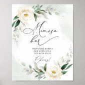 Greneery bladgoud bloem Mimosa bar Poster (Voorkant)