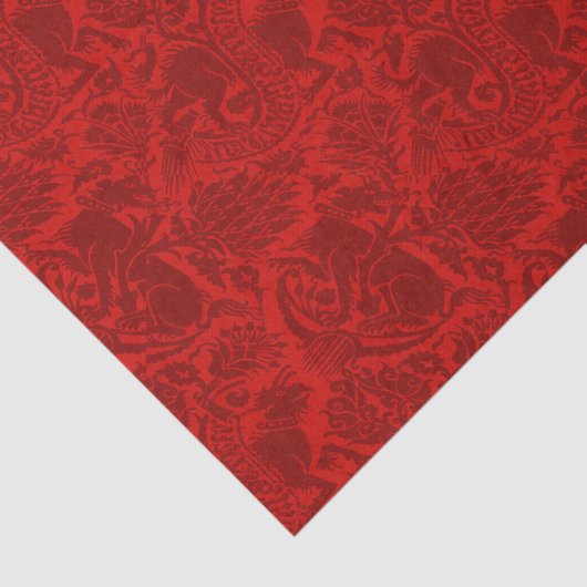 Grenoble Burgundy Wine Red Tissuepapier (Detail)