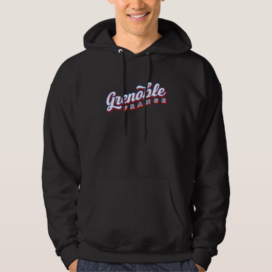 Grenoble France Hoodie (Voorkant)
