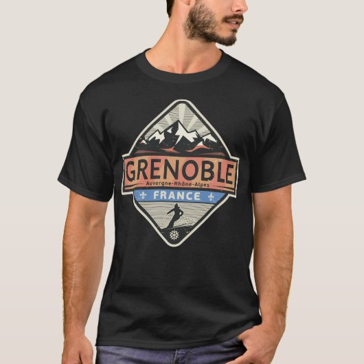Grenoble France T-shirt (Voorkant)