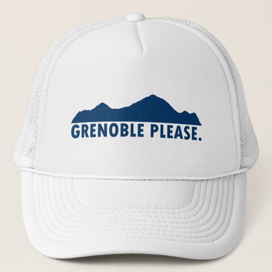 Grenoble Frankrijk alstublieft Trucker Pet (Voorkant)