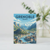 Grenoble Frankrijk Briefkaart (Staand voorkant)