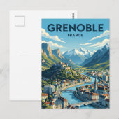Grenoble Frankrijk Briefkaart (Voorkant / Achterkant)