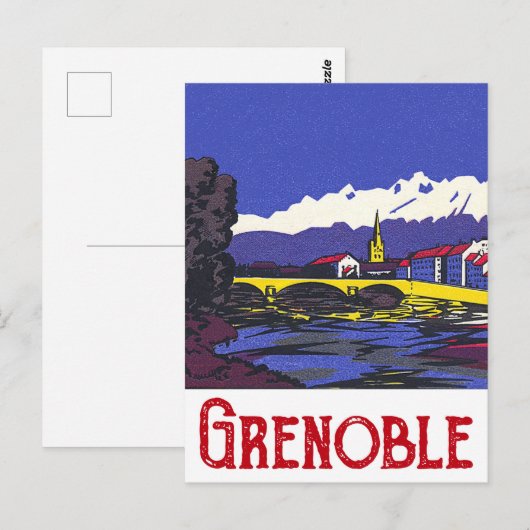 Grenoble, Frankrijk Briefkaart (Voorkant / Achterkant)