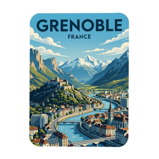 Grenoble Frankrijk Magneet (Verticaal)