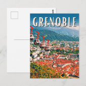 Grenoble Photo Vintage Briefkaart (Voorkant / Achterkant)