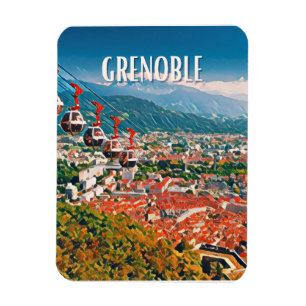 Grenoble Photo Vintage Magneet