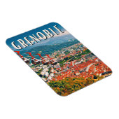 Grenoble Photo Vintage Magneet (Rechterzijde)