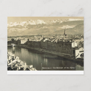 Grenoble, vue generale des alpes briefkaart
